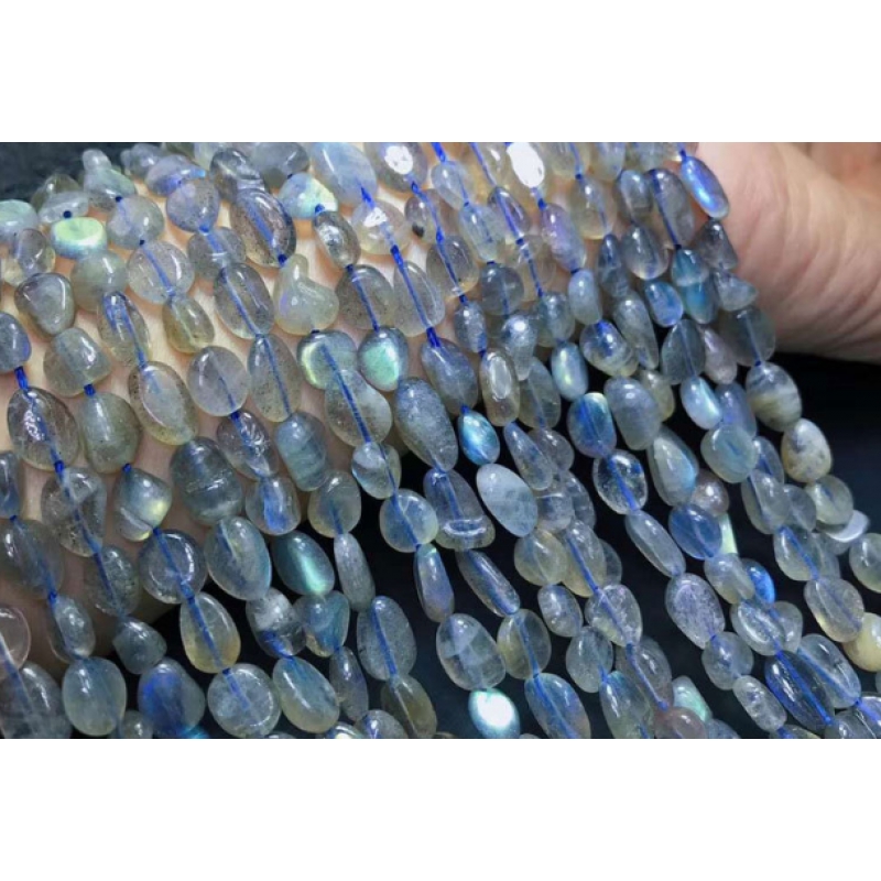 Chuỗi Hạt Đá Tự Nhiên Kích Thước 6-10mm  cho làm dây chuyền/ vòng tay DIY