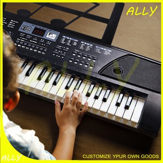 Đàn piano điện tử đàn organ điện tử 61 phím kèm mic cho mọi lứa tuổi đàn đen to
