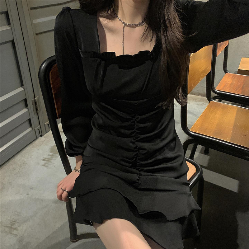 Xiaozhainv Đầm Cổ Vuông Phong Cách Hàn Quốc Xinh Xắn Cho Nữ | BigBuy360 - bigbuy360.vn