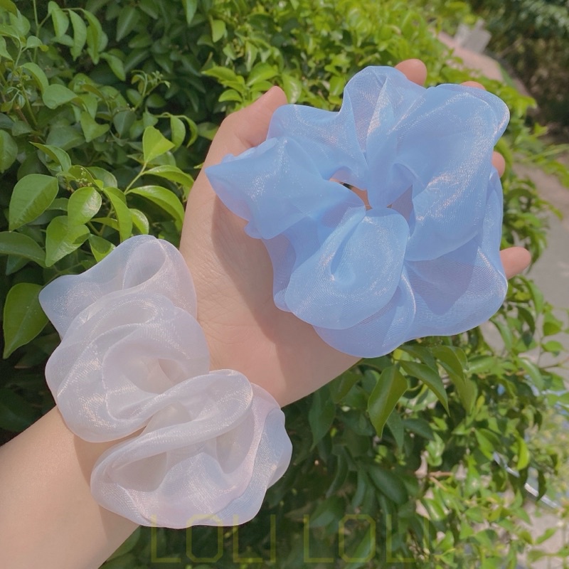 Ảnh thật Scrunchies cột tóc nhiều mẫu xinh. tráy cây, hoa cúc, voan cầu vồng .From đẹp may đẹp