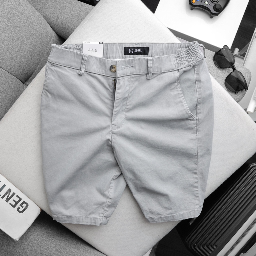 Quần short kaki nam co giãn - Short lưng thun tiện dụng - SHORT KK02
