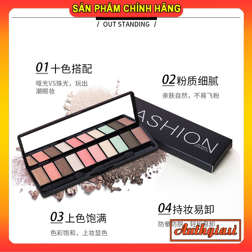 [HOT ITEM] Bảng phấn mắt Fashion Maycreate 10 ô bảng dài - CHÍNH HÃNG | BigBuy360 - bigbuy360.vn