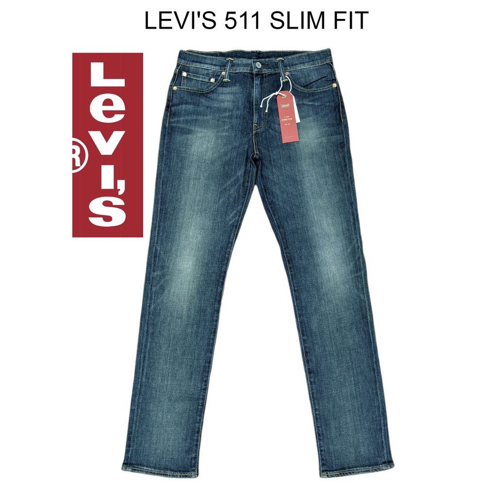 Quần jeans nam levi's 511 Slim Fit Hàng Hiệu