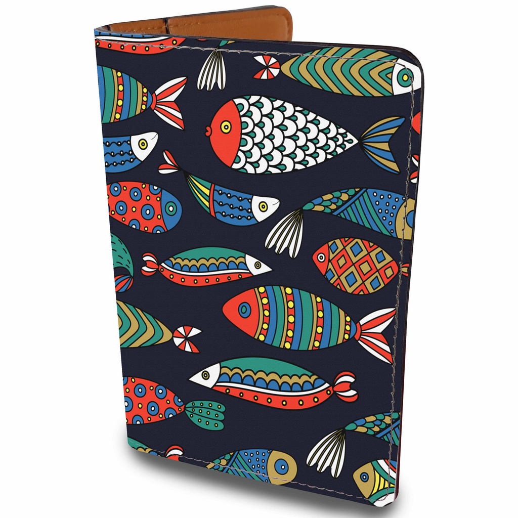 Bao Da Hộ Chiếu - Ví Đựng Passport Du Lịch  Fish Pattern - ATPP016 STORMBREAKER