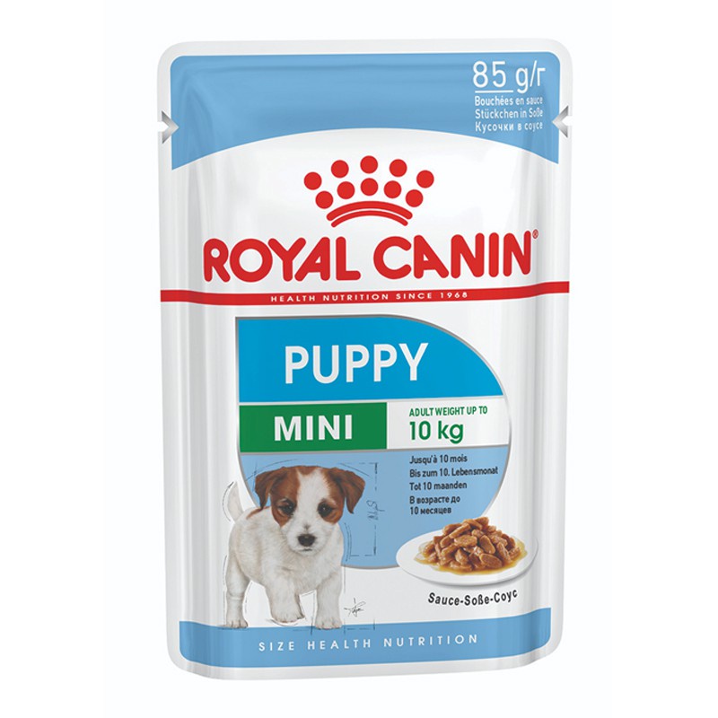 RoyalCannin-Pate/Thức ăn ướt Mini Puppy 85g dành cho chó con từ 2-10 tháng tuổi, giống nhỏ bổ sung dinh dưỡng và vitamin