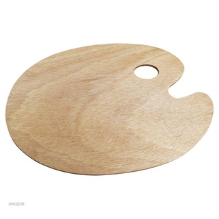 Khay đựng màu vẽ tranh sơn dầu bằng gỗ có lỗ ngón tay tiện dụng cho người lớn
