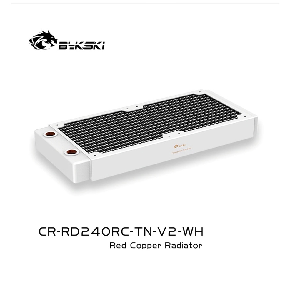 Két làm mát Radiator tản nhiệt nước custom 360 Bykski trắng CR-RDRC-TN-V2 RC-TN