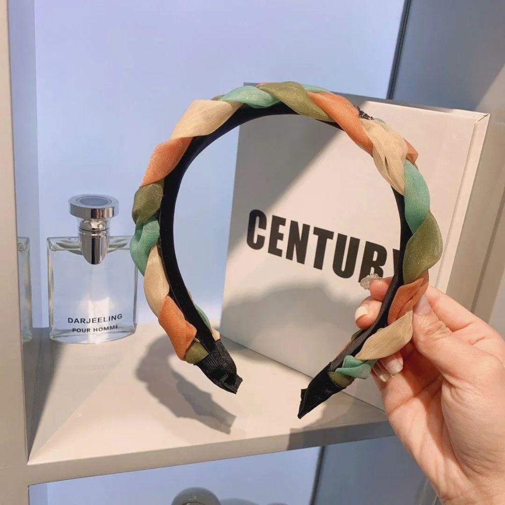 Băng Đô Bện Organza 15H Sang Trọng Ngọt Ngào Thời Trang Mùa Hè Rửa Mặt