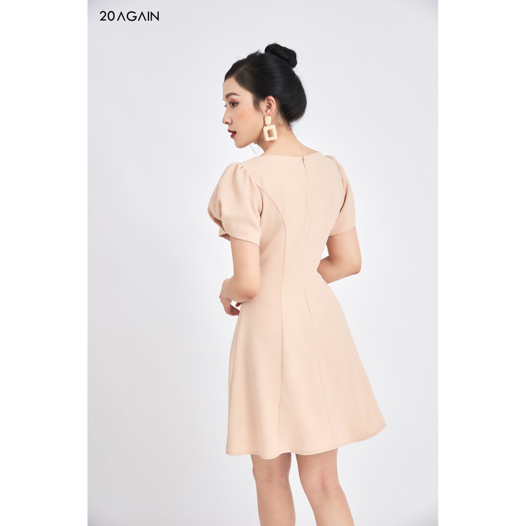 Đầm xòe ngắn tay cổ tim xẻ tay - 20Again - DEA0466 | BigBuy360 - bigbuy360.vn