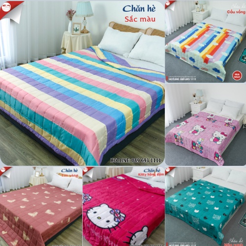 Chăn Cotton dùng cho mùa hè và mùa thu giá rẻ, mẫu mã đa dạng tại xưởng