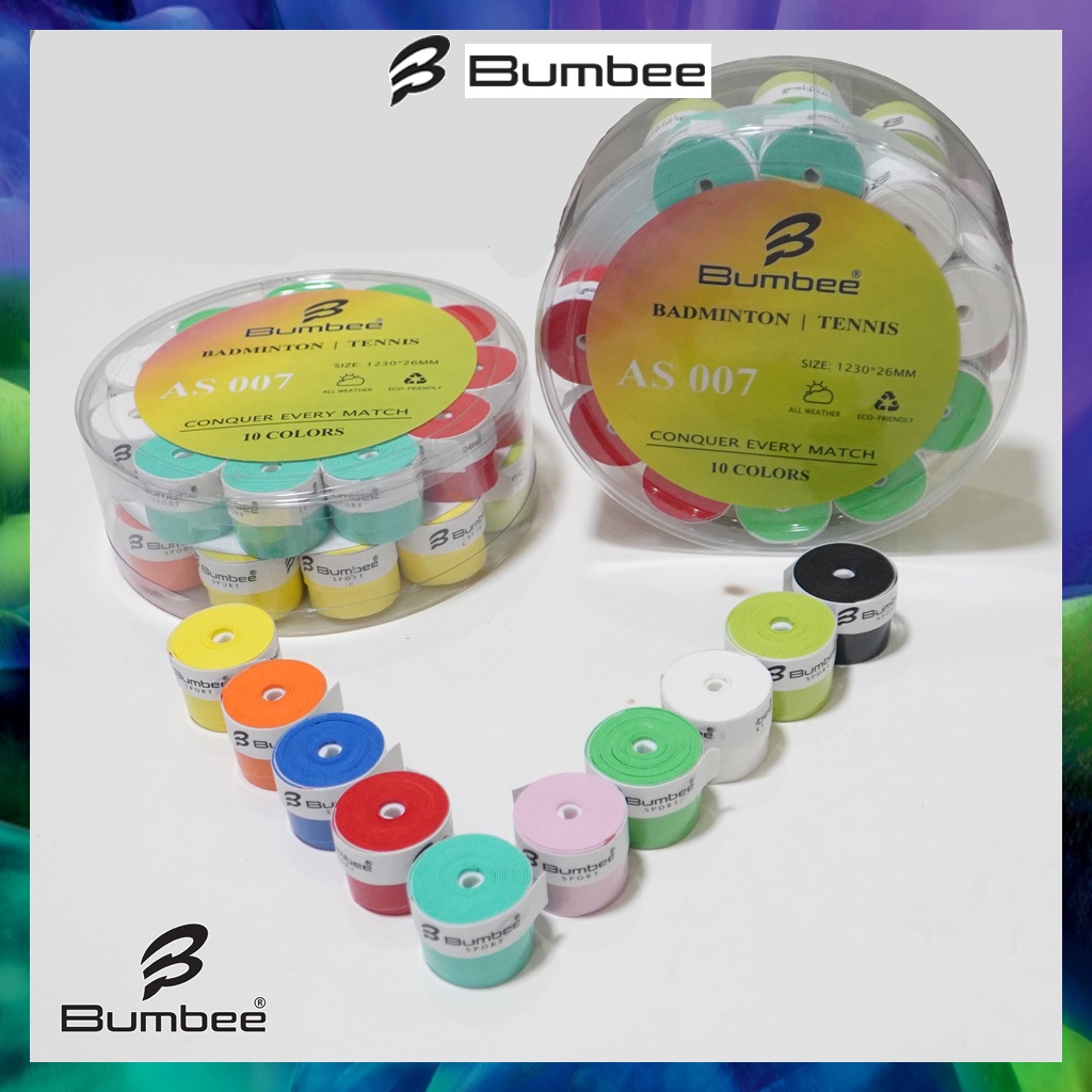 Quấn cán vợt cầu lông chống trơn, cuốn cán vợt Bumbee AS007 tương đương Yonex 3in1