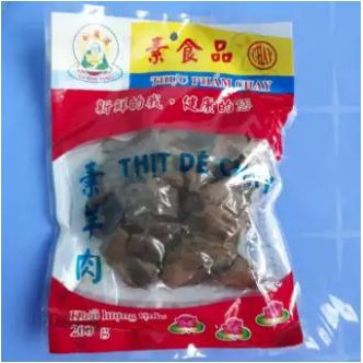 Thịt dê chay hiệu La Hán Vàng 200g