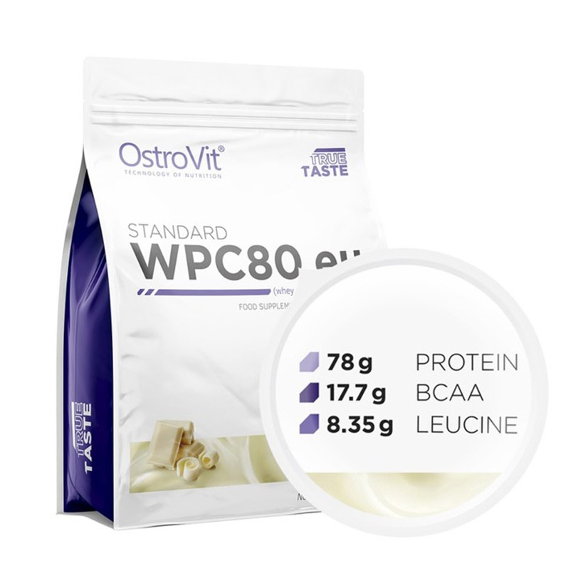 Ostrovit Standard WPC80 - Sữa whey protein hỗ trợ tăng cơ bắp giá sinh viên (2.3kg)