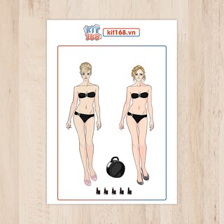 Đồ chơi cắt thủ công Búp bê giấy Set BBG 0039