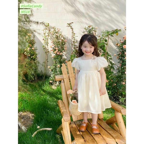 Đầm công chúa bé gái tơ mềm tiểu thư sang chảnh 10-40kg