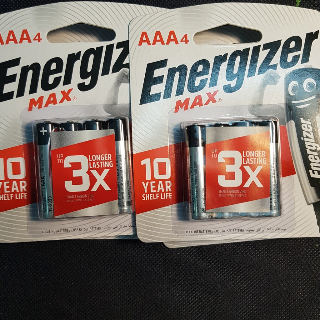 [VỈ 4 VIÊN] Pin Energizer  AAA/ AA (2A và 3A)( pin tiểu, pin đũa) siêu bền, made in Singapore