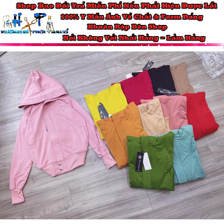 Áo Khoác Thun Cotton Nữ Cao Cấp Form Dài Nẹp Khóa Kéo Thời Trang mẫu Mới 2020_Hàng Có sẵn | BigBuy360 - bigbuy360.vn