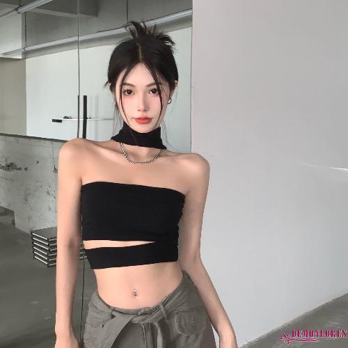 Áo Croptop Sát Nách Màu Sắc Thời Trang Mùa Hè Cho Nữ