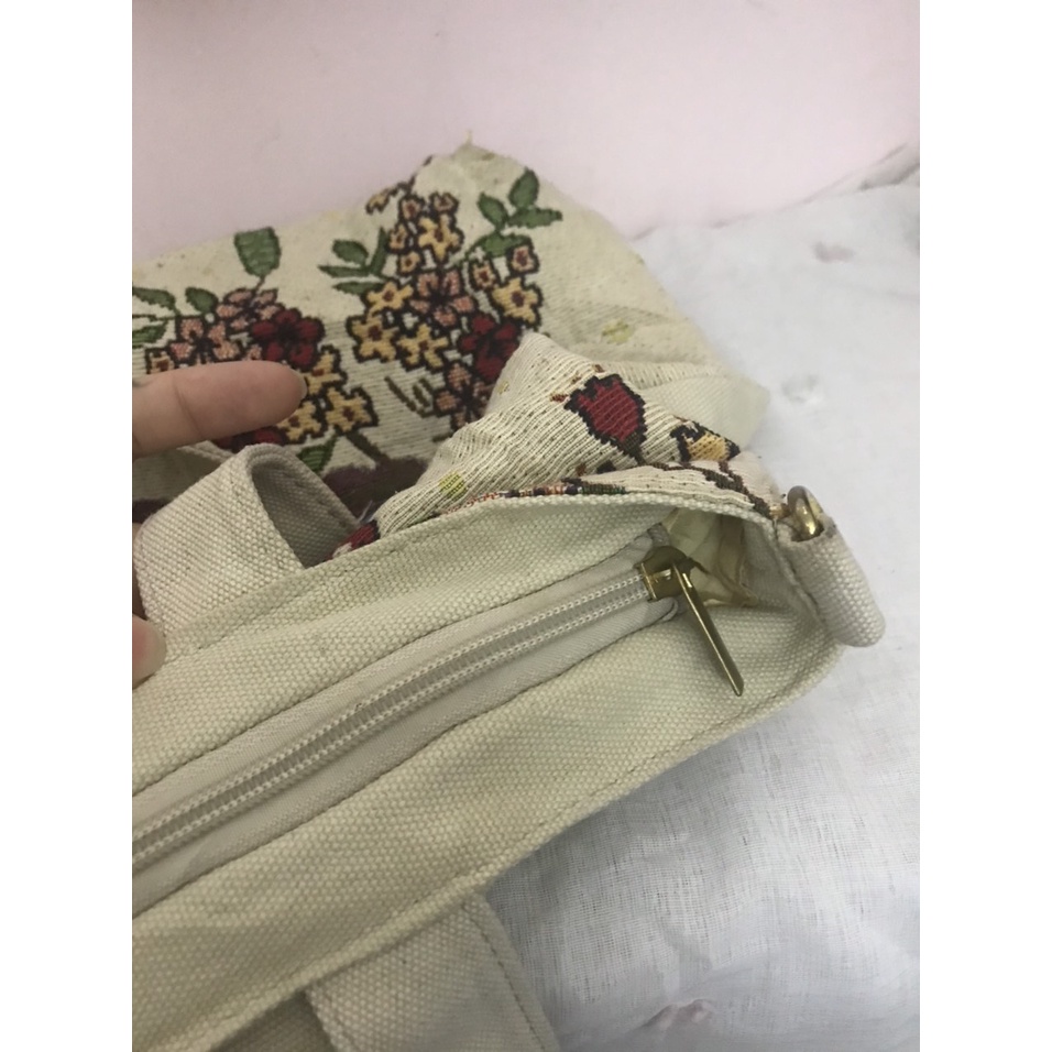 Túi tote cú thổ câm size lớn
