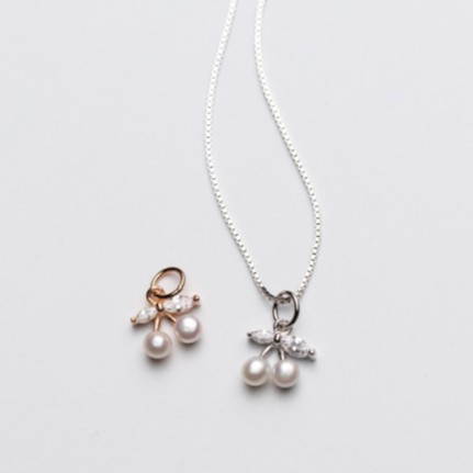 Mặt dây chuyền bạc 21 Centimeters Mini cherry (MDC CHƯA KÈM DÂY)