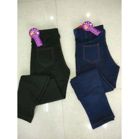 Quần legging giả jean bầu chất đẹp