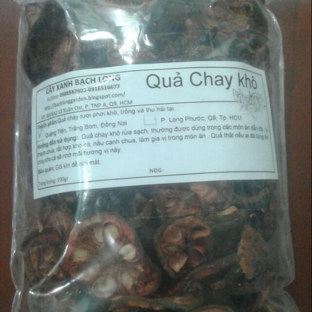 Quả chay khô 100gr/gói