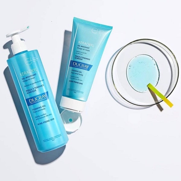 Gel rửa mặt cho da dầu mụn DUCRAY KERACNYL Gel 200ml