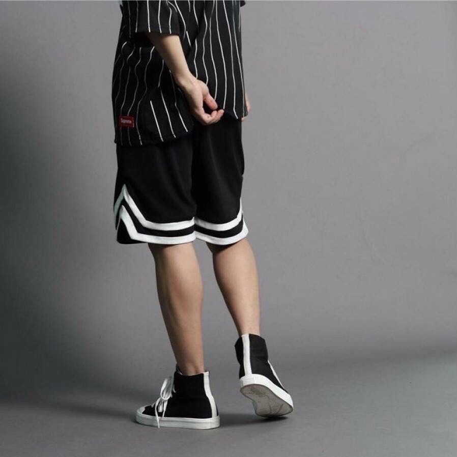 Quần short nam 2V unisex quần đùi nam 2v ngố cạp thun viền thể thao, chất mì hàn cao cấp ulzzang
