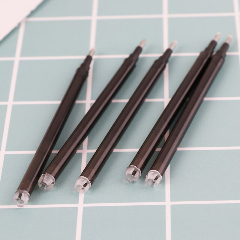 Set 5 Ruột Bút Bi Mực Đen / Xanh Lá / Đỏ Thay Thế Tiện Dụng Cho Học Sinh