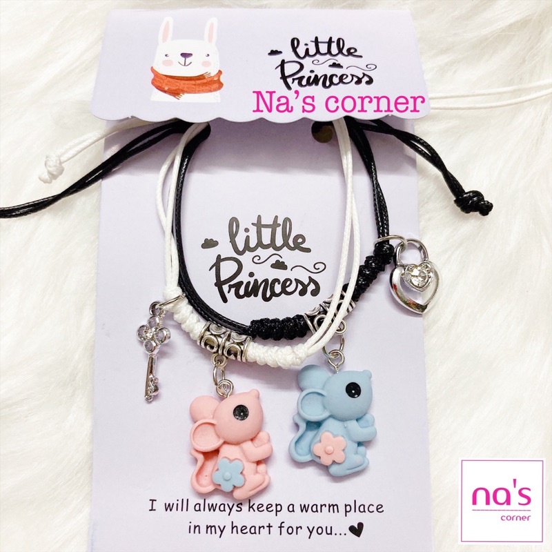 NHIỀU MẪU - 2 Vòng tay lắc tay dây bện cặp đôi đen trắng (2 cái)