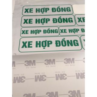 1 cặp tem phản quang xe hợp đồng
