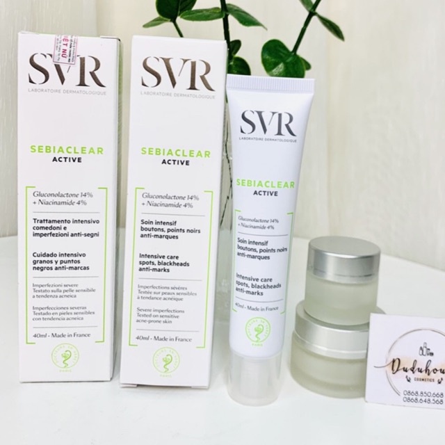 Kem Dưỡng Giảm Mụn, Kiểm Soát Dầu SVR Sebiaclear Active 40ml ( hàng công ty)