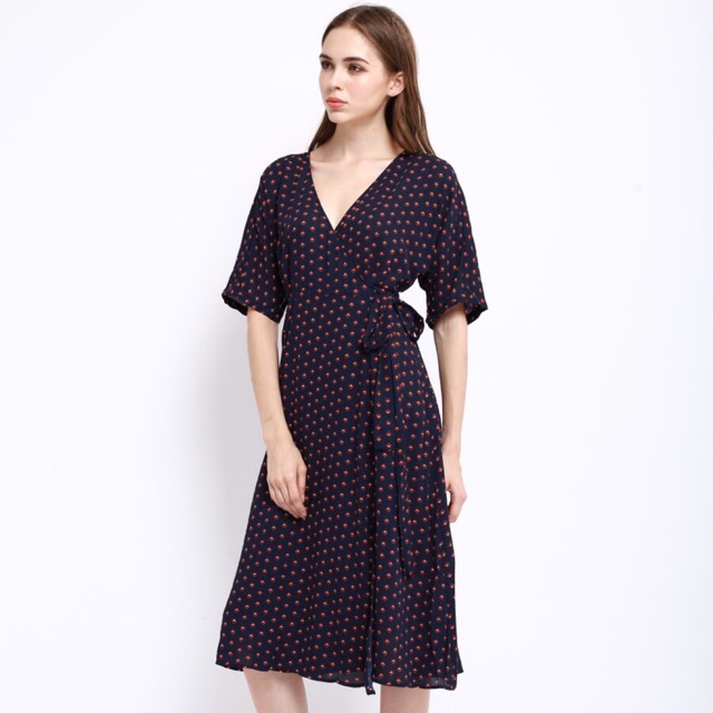 Maxi wrap dress