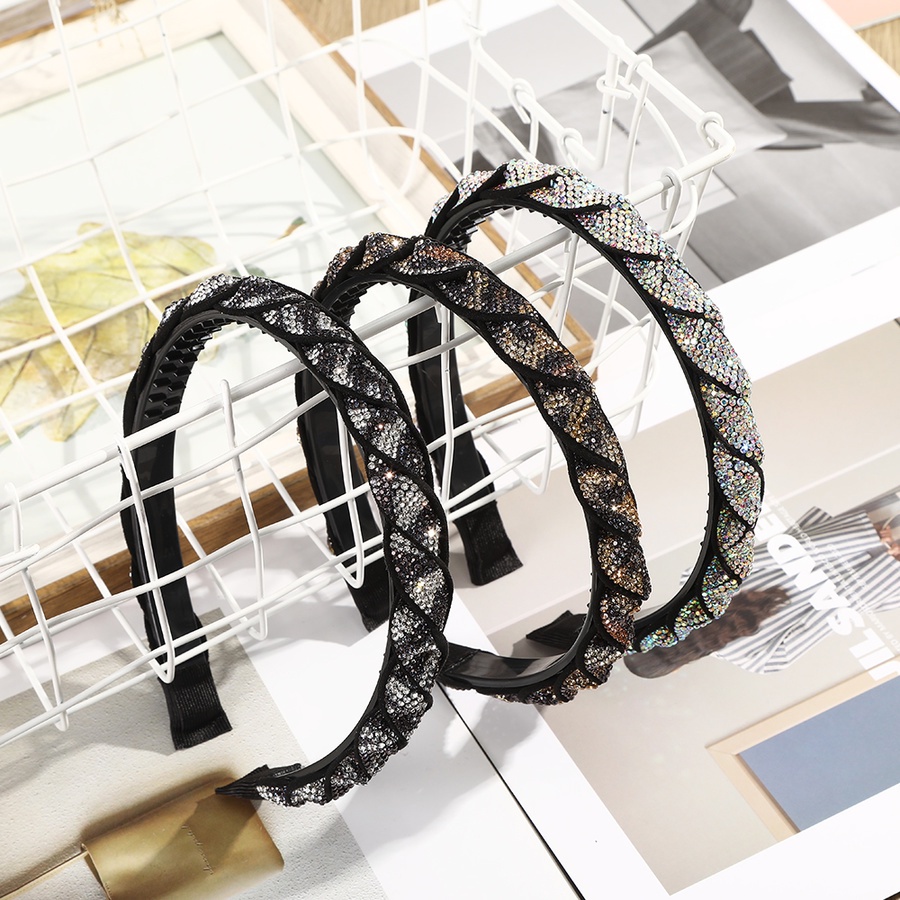 Băng đô cài tóc đính đá pha lê nhân tạo thời trang phong cách hàn quốc cho nữ