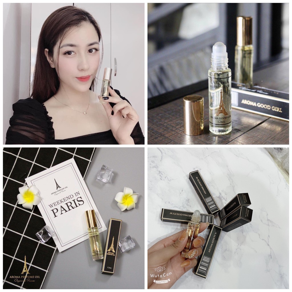 [MÙI HƯƠNG NỮ HOT NHẤT] TINH DẦU NƯỚC HOA PHÁP AROMA CHÍNH HÃNG 12ML ĐA DẠNG MÙI HƯƠNG NHỎ GỌN, TIỆN DỤNG, BÁN CHẠY NHẤT | Thế Giới Skin Care
