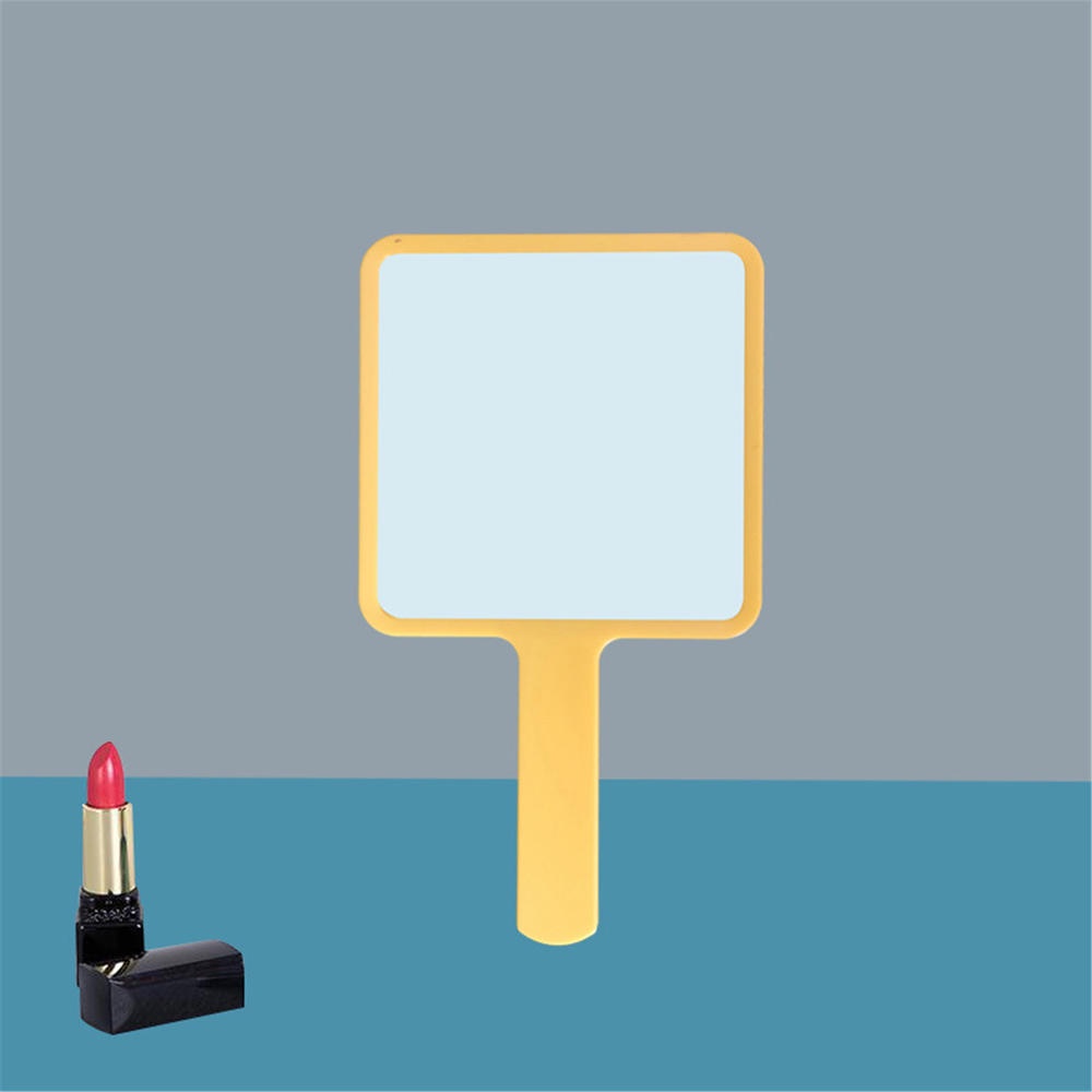 Gương Trang Điểm Cầm Tay Mini Hình Vuông Bằng Nhựa