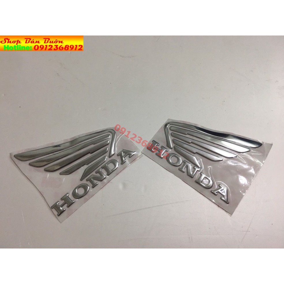 Logo honda tem dán cánh chim cao cấp- giá 1 đôi