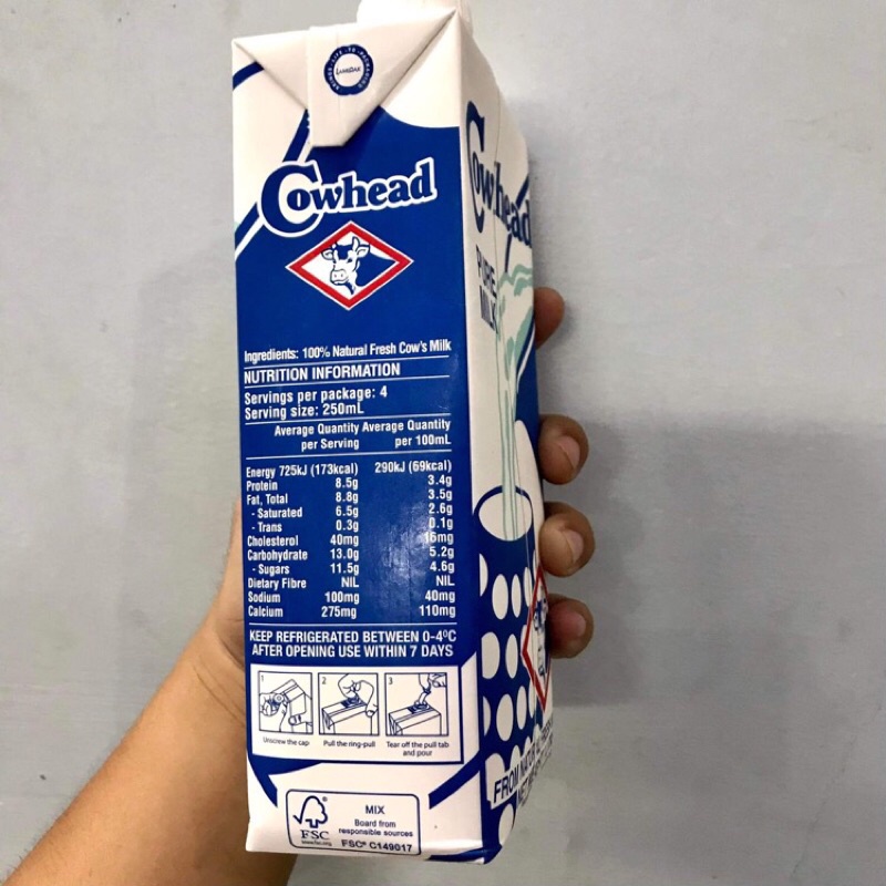 Hộp 1 lít sữa tươi OWN Úc không đường nuôi nấm kefir