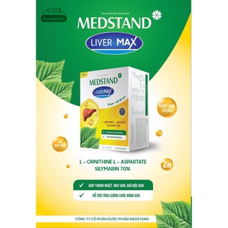 Viên uống bổ gan, giải độc gan medstand liver max- hộp 60 viên