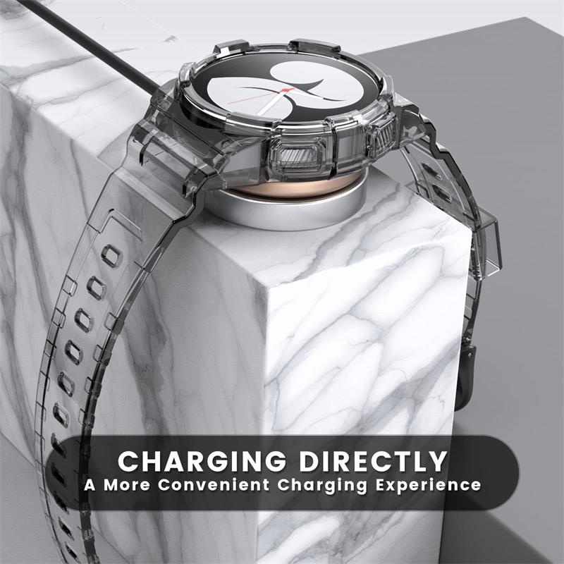 SAMSUNG Bộ Dây Đeo Silicone Trong Suốt + Ốp Bảo Vệ Cho Đồng Hồ Thể Thao Galaxy Watch 5 4 40mm 44mm Galaxy Watch 4 5