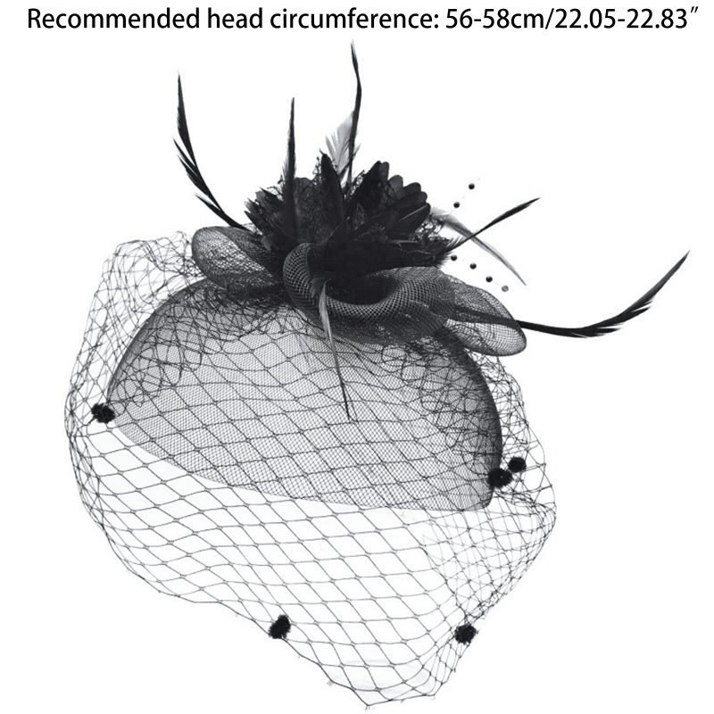 Cài Tóc Hình Vương Miện Đính Lông Vũ Hóa Trang Halloween Cho Nữ