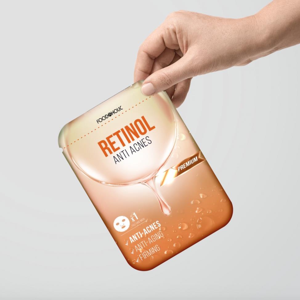 Mặt Nạ Retinol Giảm Mụn, Tái Tạo Da Foodaholic Retinol Anti Acnes Mask 23ml [ Nhập Khẩu Chính Hãng ] | BigBuy360 - bigbuy360.vn