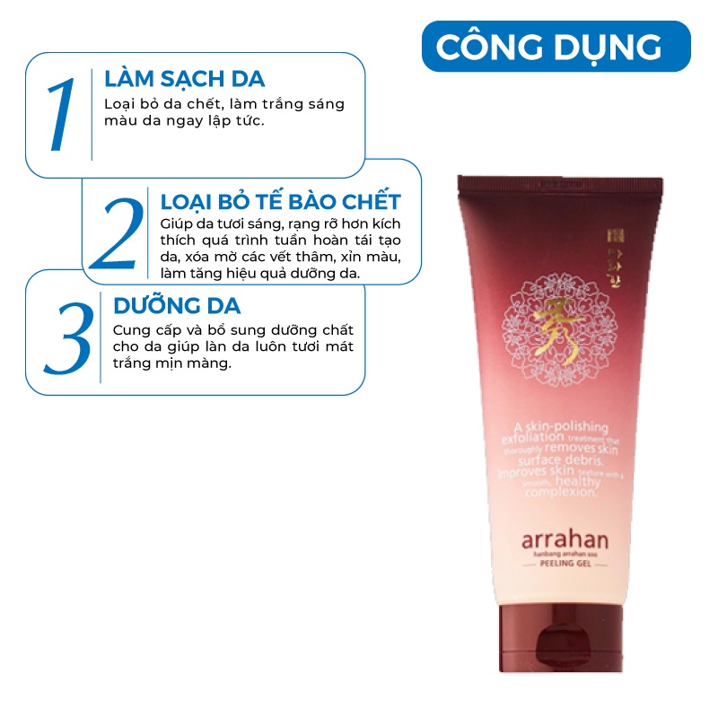 Tẩy da chết - Tẩy tế bào da chết chiết xuất từ quả La Hán ARRAHAN Hàn Quốc 180ml