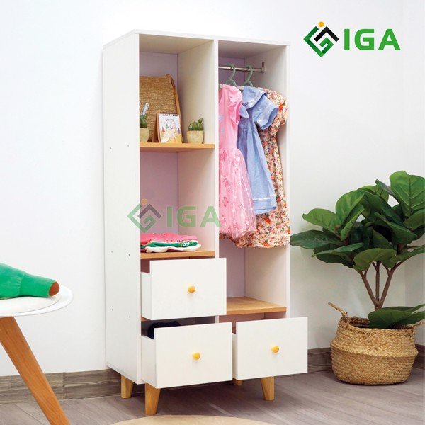 Tủ đồ đa năng hiện đại chính hãng IGA cho bé N Shelf- GP134.13