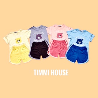 Đồ Bộ Bé Trai Chất Thun Lạnh Minkymom Mimonri Gấu Đáng Yêu Đồ Bộ Trẻ Em Mặc Hè Phong Cách Hàn Quốc