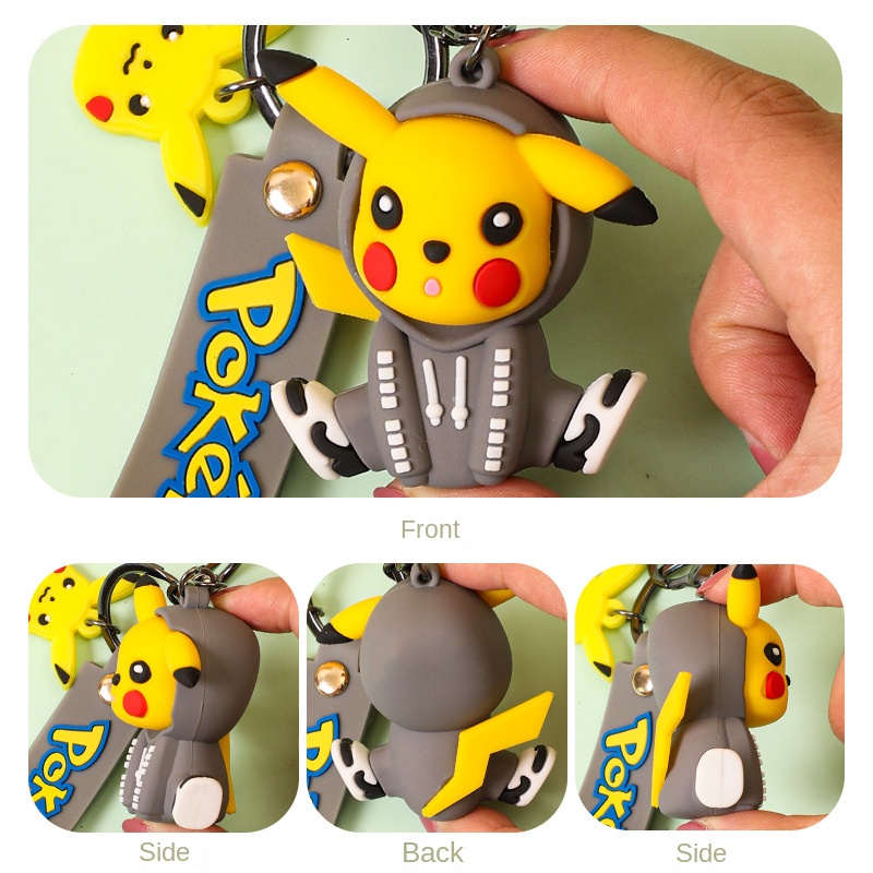 Móc Khóa Hình Pikachu Hoạt Hình Dễ Thương