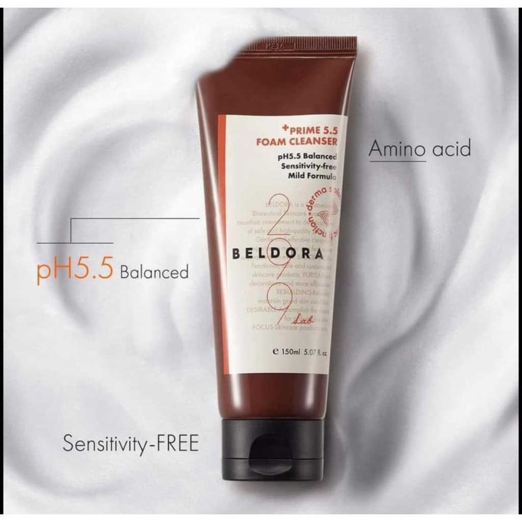Sữa rửa mặt cho da nhạy cảm Beldora 299 Prime 5.5 Foam Cleanser 150ml