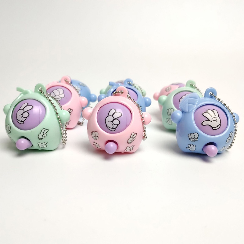 Móc khóa đồ chơi ZHAN QI TOYS phối mặt hình cây kéo búa bao ngộ nghĩnh vui nhộn