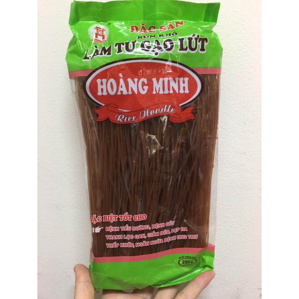 [Giao Hoả Tốc HCM] Bún Gạo Lứt Đỏ Hoàng Minh 250g Thức Ăn Healthy Giảm Cân Cho Người Ăn Kiêng