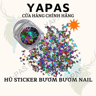 Hũ 389 bươm bướm mix 12 màu trang trí móng nail , bướm ẩn nail, phụ kiện bướm trang trí nail nghệ thuật